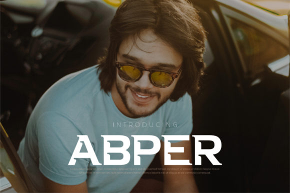 Abper: A Bold Display Font for Creative Projects