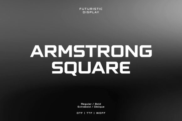 Armstrong Square: A Bold and Trendy Display Font for Crafters
