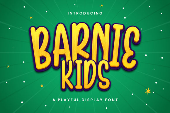 Barnie Kids: A Playful Display Font for Creative Web Design