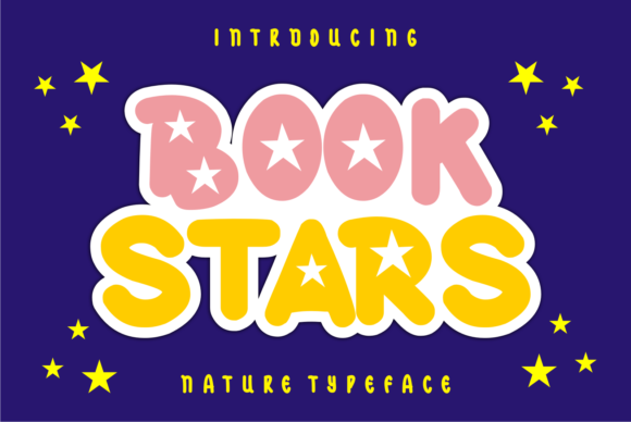Book Stars: A Trendy Display Font for Eye-Catching Design