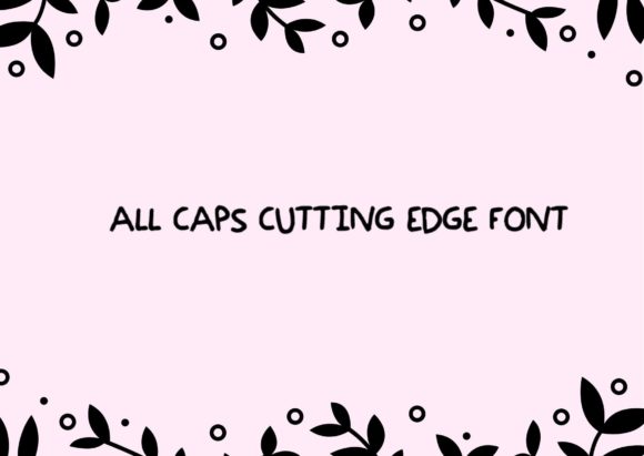 Enhance Your Brand with All Caps Cutting Edge Font