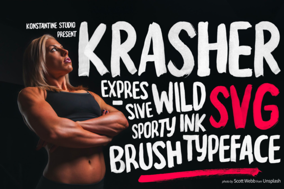 Enhance Your Brand with Krasher: A Versatile Display Font