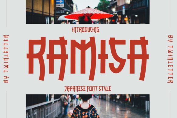 Enhance Your Brand with Ramisa: A Unique Japanese-Style Display Font