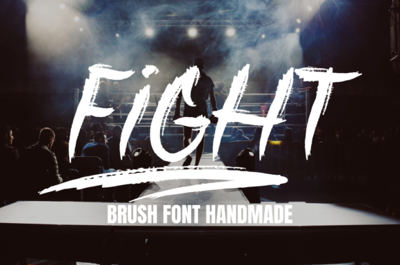 Fight: A Brushed Display Font for Editorial Elegance