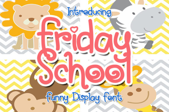Friday School: A Playful Display Font for Editorial Charm