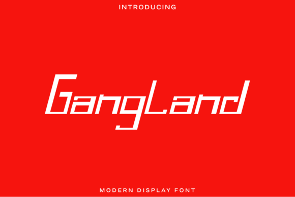 Gangland: A Modern Display Font for Web Design