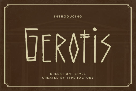 Gerotis: A Premium Display Font for Editorial Design
