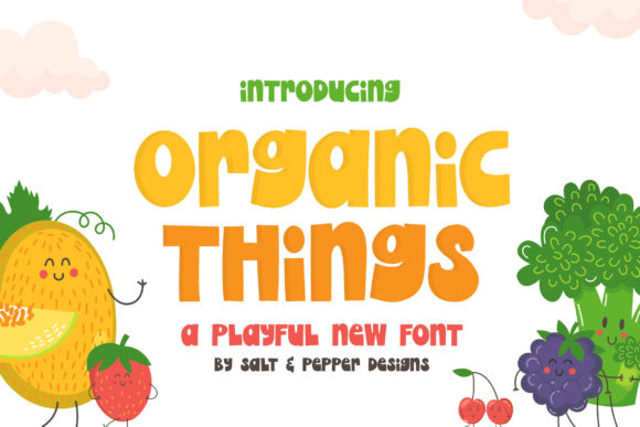 Organic Things: A Playful Display Font for Modern Web Design
