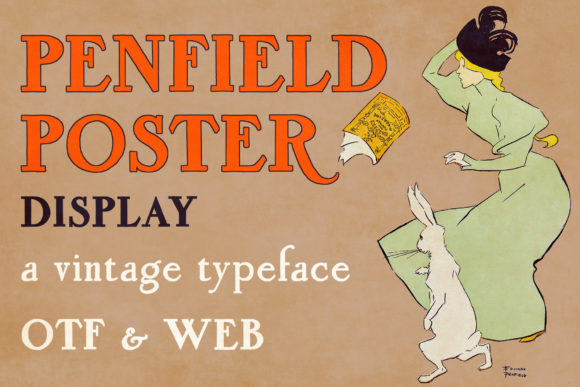 Penfield Poster: A Vintage Display Font for Modern Web Design