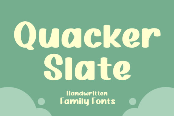 Quacker Slate: A Friendly Display Font for Web Design