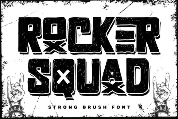 Rocker Squad: A Bold Display Font for Editorial Design