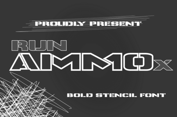 Runammox: A Bold Slab Stencil Font for Creative Web Design