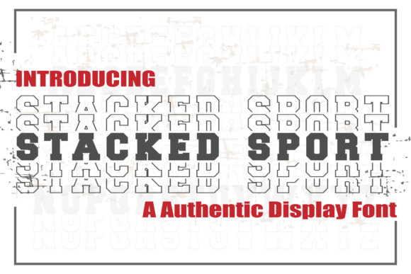 Stacked Sport: A Bold and Energetic Typeface
