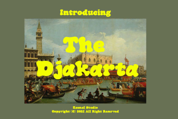 The Djakarta: A Retro Display Font for Crafters