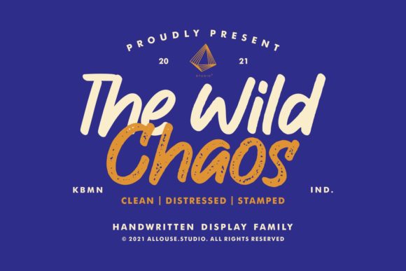 The Wild Chaos: A Brushed Display Font for Editorial Elegance