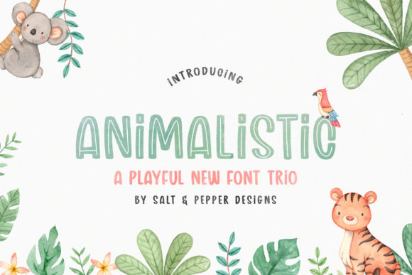 Transform Your Brand with Animalistic Trio Font