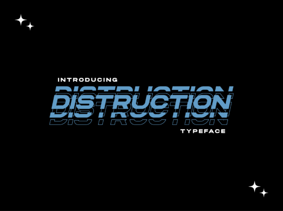 Unleash Creativity with Distruction: A Modern Display Font