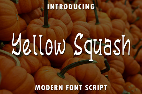 Yellow Squash: A Charming Display Font for Crafters